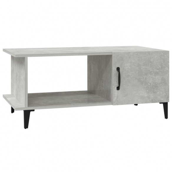 Table basse Gris béton 90x50x40 cm Bois d'ingénierie