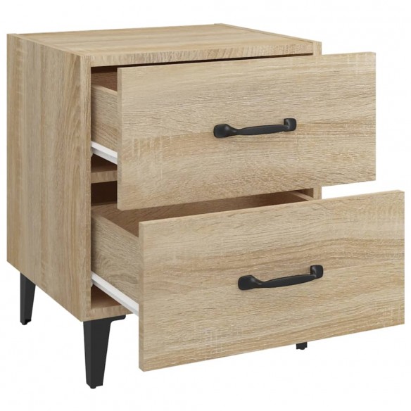 Tables de chevet 2 pcs Chêne sonoma 40x35x47,5 cm