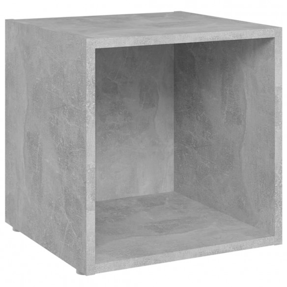 Meubles TV 4 pcs Gris béton 37x35x37 cm Aggloméré