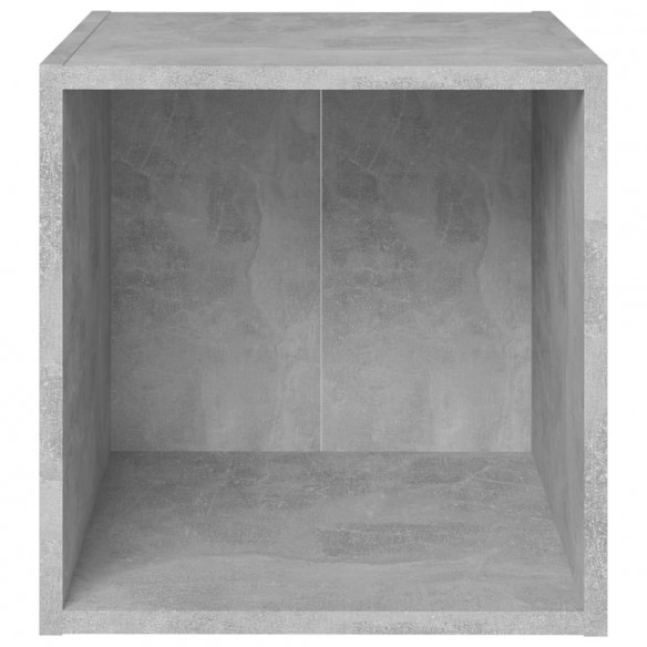 Meubles TV 4 pcs Gris béton 37x35x37 cm Aggloméré