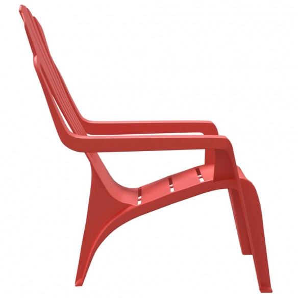 Chaises de jardin pour enfants lot de 2 rouge 37x34x44 cm PP