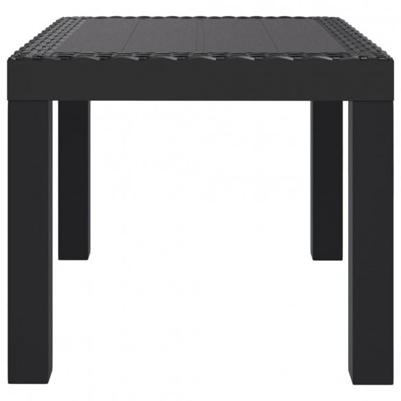 Table de jardin anthracite 59x47x40 cm PP