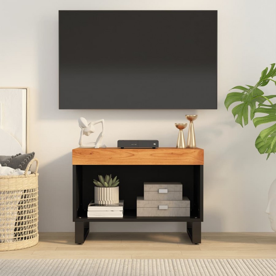 Meuble TV 60x33x43,5 cm bois d'acacia massif