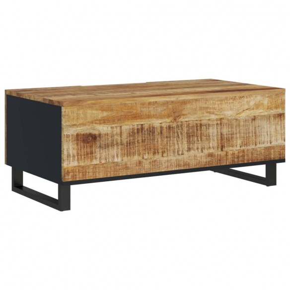 Table basse 100x54x40cm bois de manguier solide et d'ingénierie