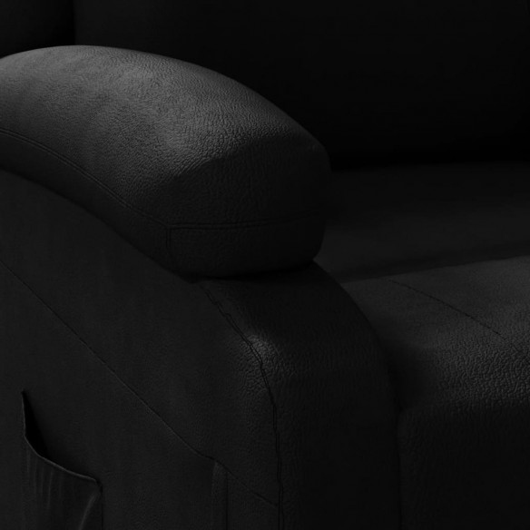 Fauteuil inclinable Noir Similicuir