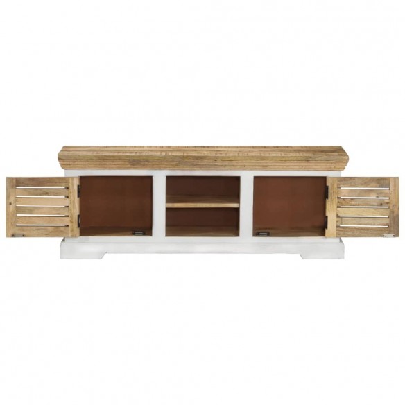 Meuble TV 110x30x40 cm Bois massif de manguier