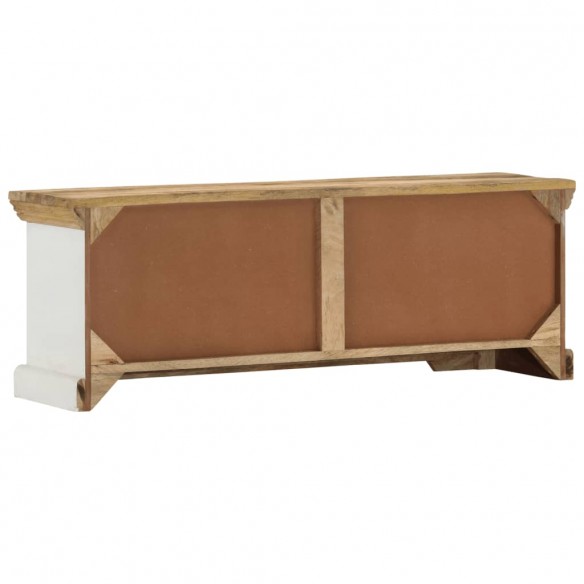 Meuble TV 110x30x40 cm Bois massif de manguier