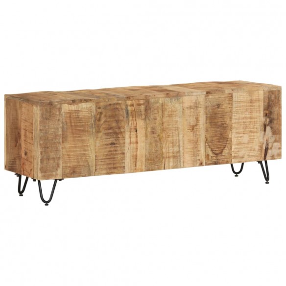 Meuble TV 110x30x40 cm Bois massif de manguier