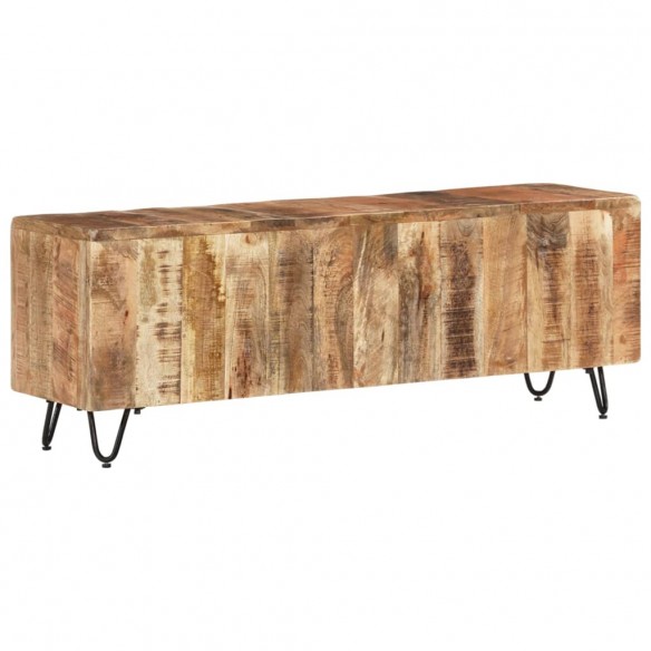 Meuble TV 110x30x40 cm Bois massif de manguier