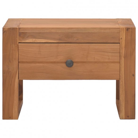 Table de chevet 50x30x35 cm Bois de teck solide