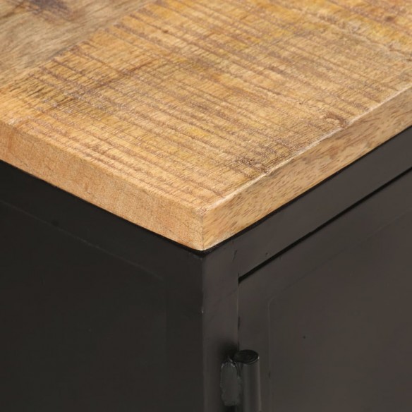 Table basse 90x50x37 cm Bois massif de manguier brut