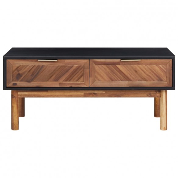 Table basse 90x50x40 cm Bois d'acacia massif et MDF