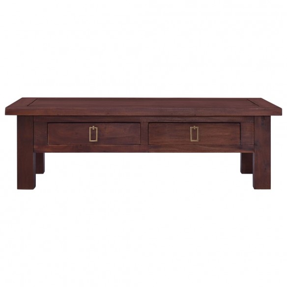 Table basse Marron classique 100x50x30 cm Bois d'acajou massif