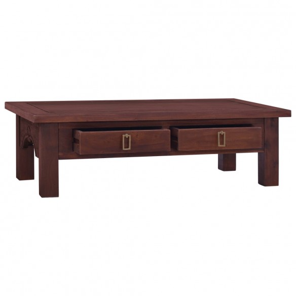 Table basse Marron classique 100x50x30 cm Bois d'acajou massif