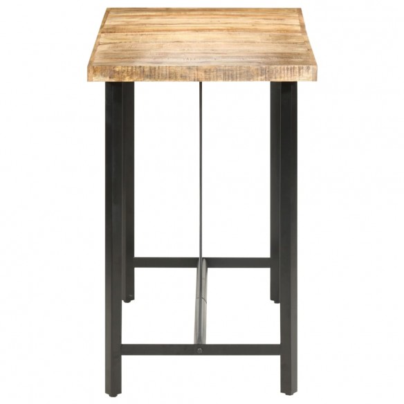 Table de bar 150x70x107 cm Bois de manguier brut