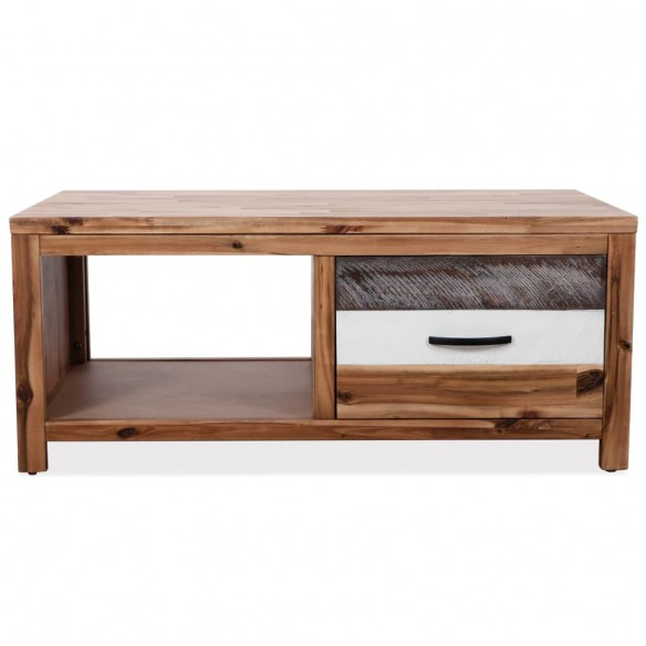 Table basse Bois d'acacia massif 90 x 50 x 37,5 cm