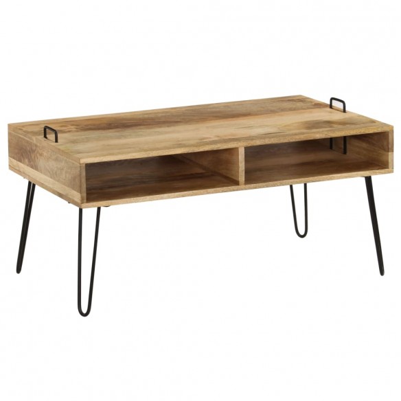 Table basse Bois de manguier massif 100 x 60 x 45 cm