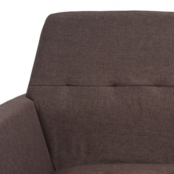 Fauteuil Marron Acier et tissu