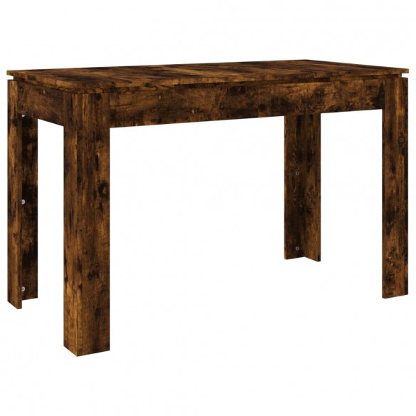 Table à dîner chêne fumé 120x60x76 cm bois d'ingénierie