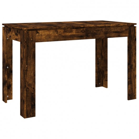 Table à dîner chêne fumé 120x60x76 cm bois d'ingénierie