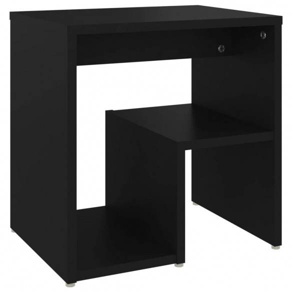 Tables de chevet 2 pcs Noir 40x30x40 cm Aggloméré