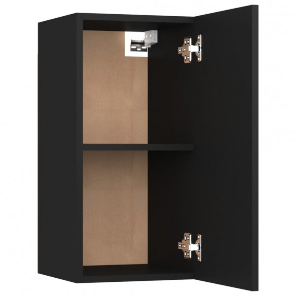 Ensemble de meubles TV 8 pcs Noir Bois d'ingénierie