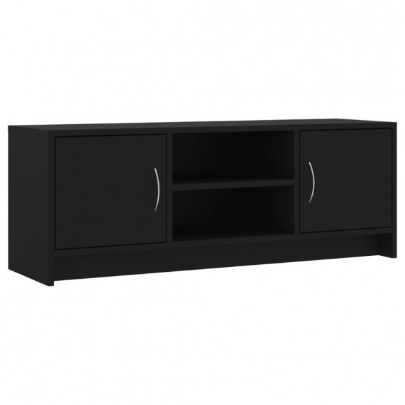 Meuble TV noir 102x30x37,5 cm bois d'ingénierie