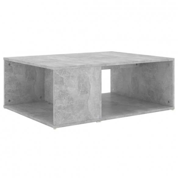 Table basse Gris béton 90x67x33 cm Aggloméré