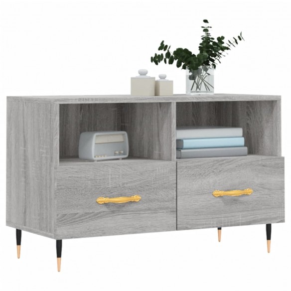 Meuble TV Sonoma gris 80x36x50 cm Bois d'ingénierie