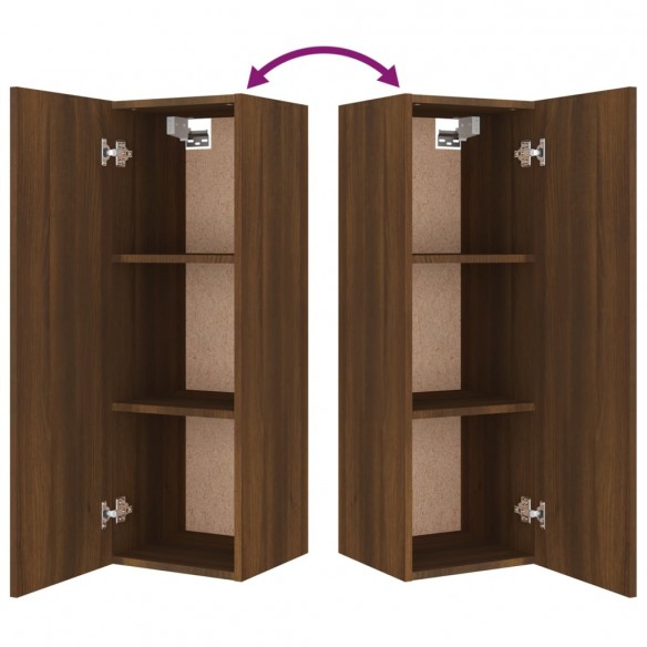 Ensemble de meubles TV 4 pcs Chêne marron Bois d'ingénierie