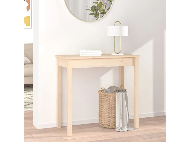 Table console 80x40x75 cm Bois massif de pin