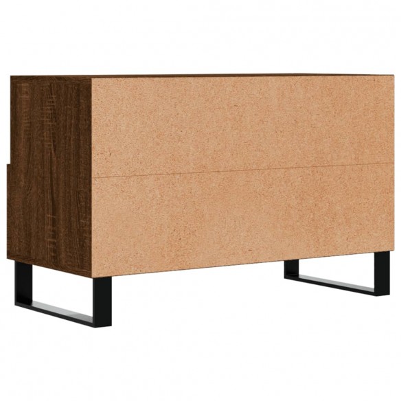 Meuble TV Chêne marron 80x36x50 cm Bois d'ingénierie