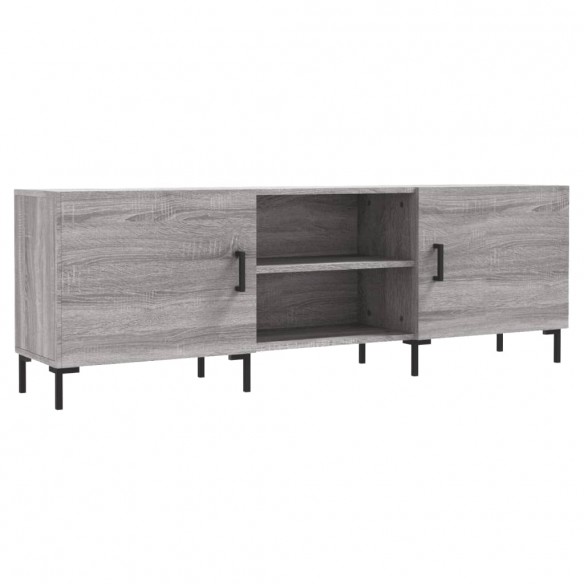 Meuble TV sonoma gris 150x30x50 cm bois d'ingénierie