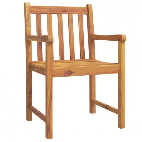 Chaises de jardin lot de 8 56x55,5x90 bois massif d'acacia