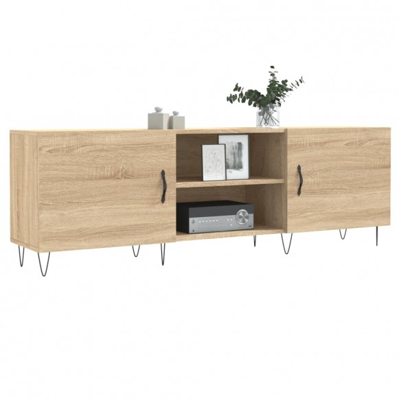 Meuble TV chêne sonoma 150x30x50 cm bois d'ingénierie