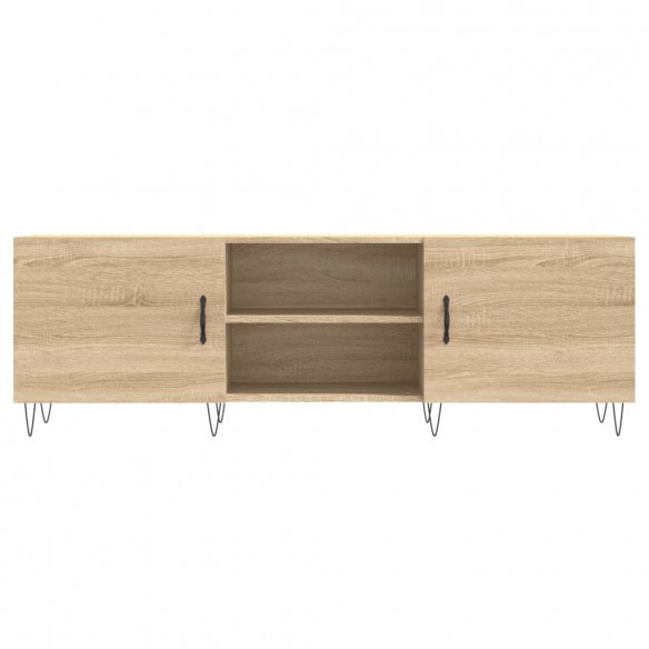 Meuble TV chêne sonoma 150x30x50 cm bois d'ingénierie