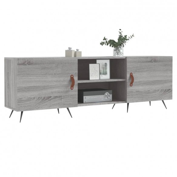 Meuble TV sonoma gris 150x30x50 cm bois d'ingénierie