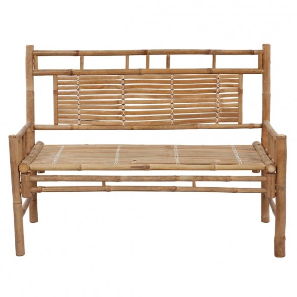 Banc de jardin avec coussin 120 cm Bambou