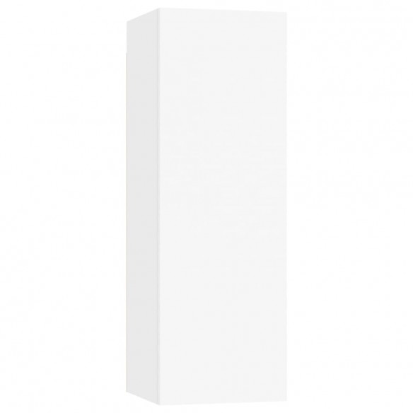 Ensemble de meuble TV 8 pcs Blanc Aggloméré