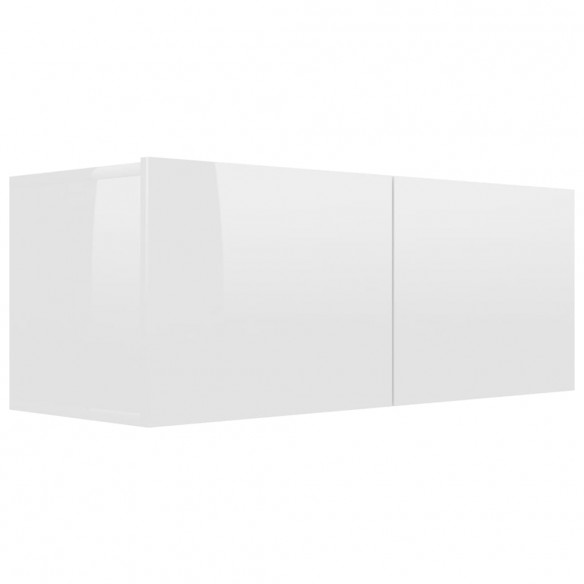 Ensemble de meubles TV 8 pcs Blanc brillant Bois d'ingénierie