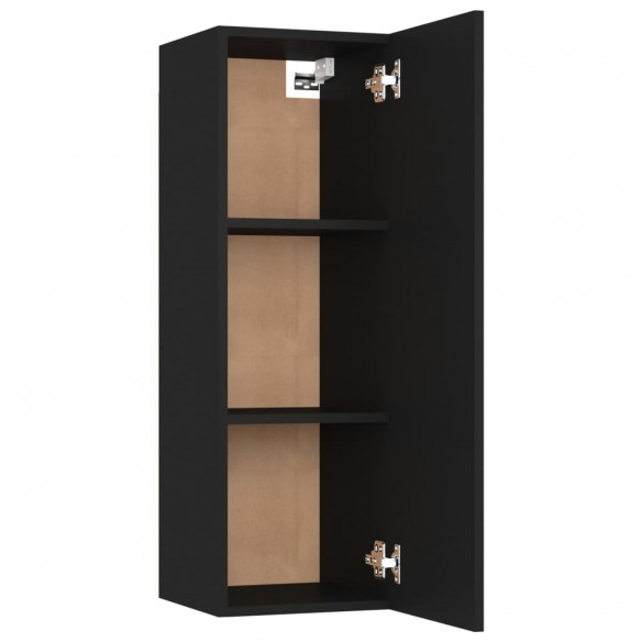 Meubles TV 2 pcs Noir 30,5x30x90 cm Aggloméré