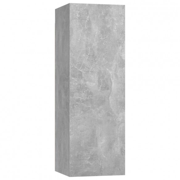 Ensemble de meubles TV 3 pcs Gris béton Aggloméré