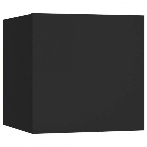 Ensemble de meubles TV 3 pcs Noir Aggloméré