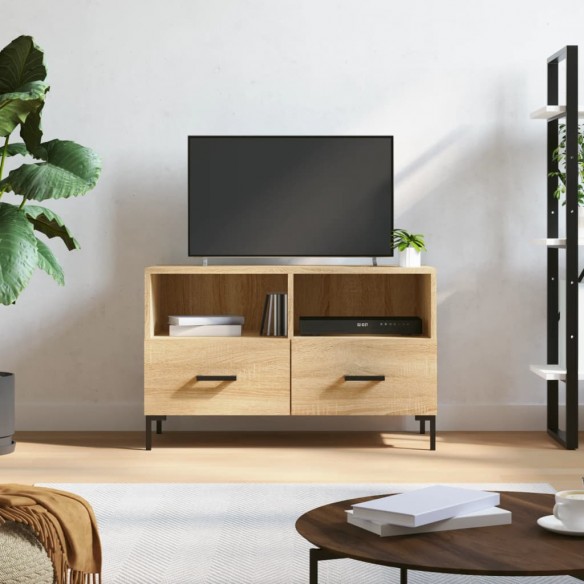 Meuble TV Chêne sonoma 80x36x50 cm Bois d'ingénierie