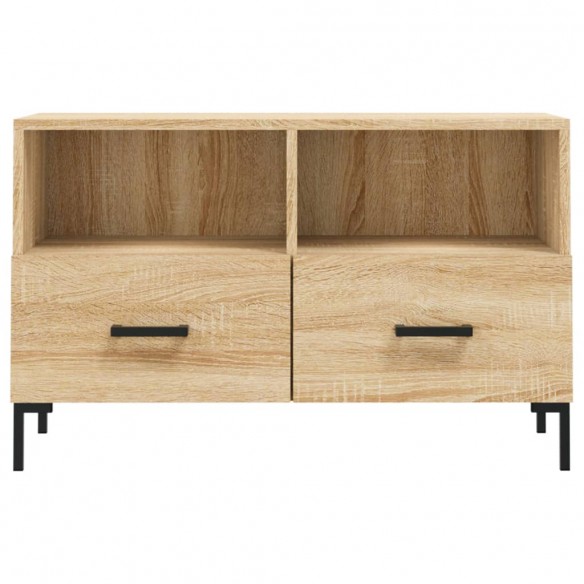 Meuble TV Chêne sonoma 80x36x50 cm Bois d'ingénierie