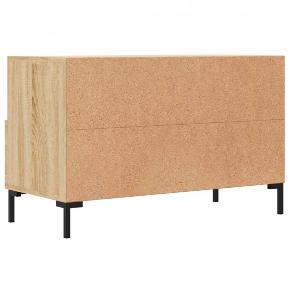 Meuble TV Chêne sonoma 80x36x50 cm Bois d'ingénierie