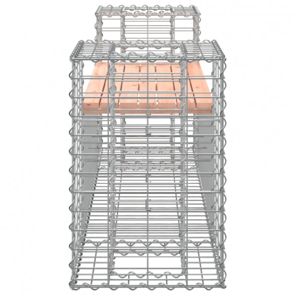 Banc de jardin design gabion 183x41x60,5 cm bois massif douglas