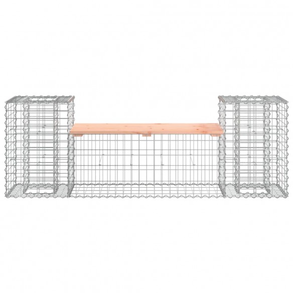 Banc de jardin design gabion 183x41x60,5 cm bois massif douglas