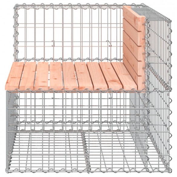 Banc jardin design gabion 92x71x65,5 cm bois massif de douglas