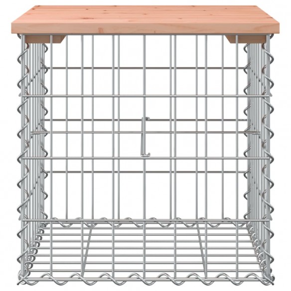 Banc de jardin design gabion 43x44x42 cm bois massif de douglas